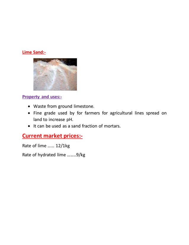 Lime and gypsum | DOCX