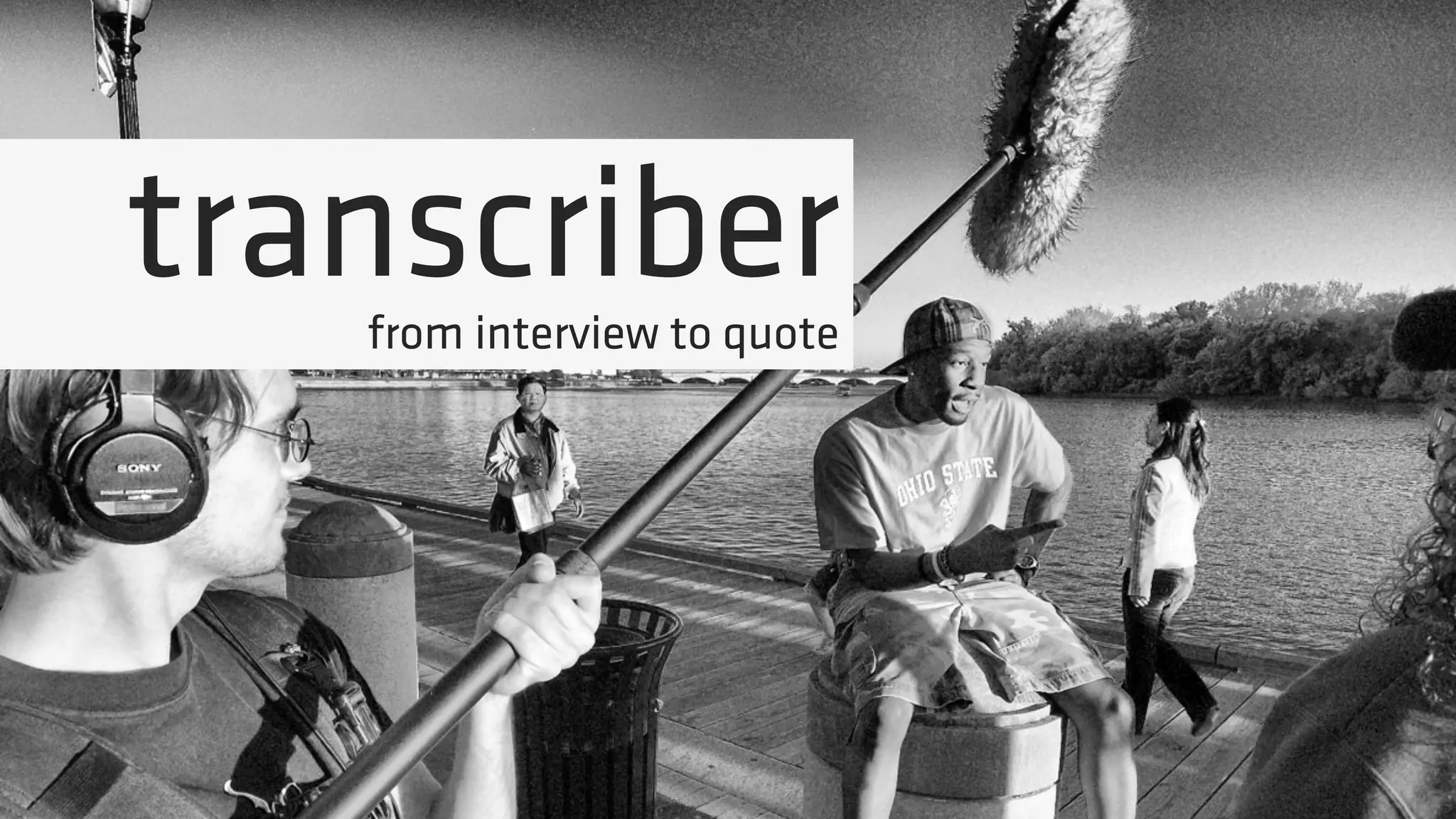 transcriberfrom interview to quote
 