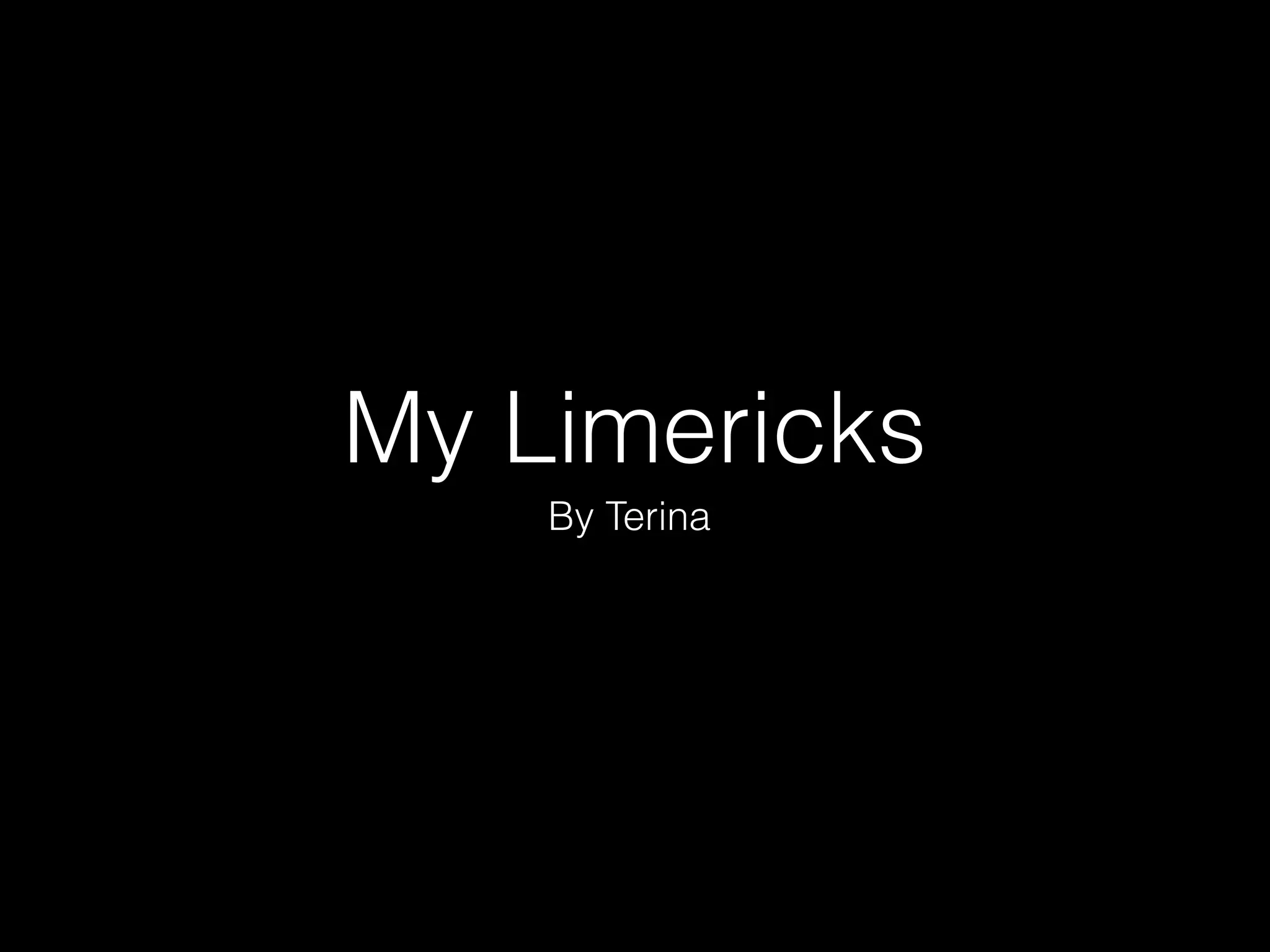 limericks-ppt