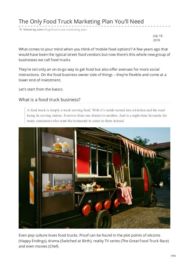 The Only Food Truck Marketing Plan You’ll Need