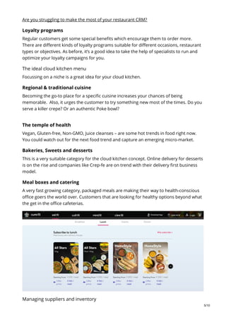 Cloud Kitchen Concept – The Complete Breakdown | PDF