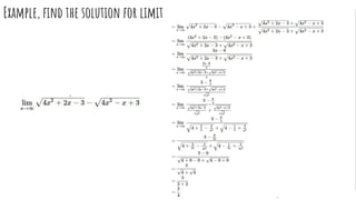 Limit at infinity algebra | PDF