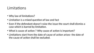 Significant Limitation Examples limitation .pptx laws of limitation in bangladesh | PPTX