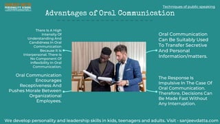 Limitations of Oral Communication