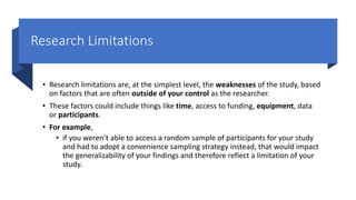 limitations of research slideshare