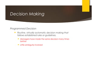 Limitations of managerial planning and decision planning | PPT