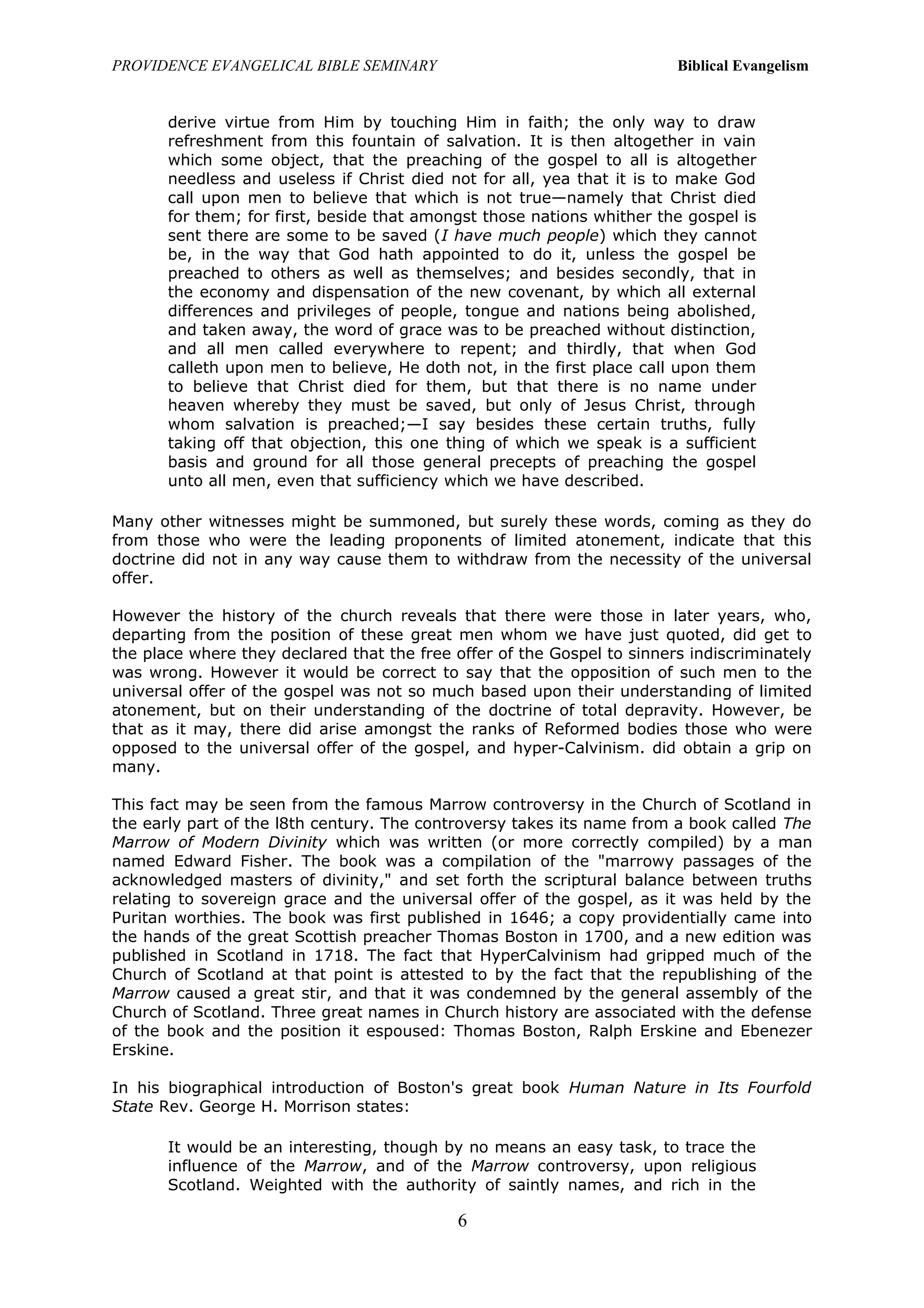 Limited Atonement - Evangelism | DOC