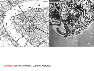 Compact City : Richard Rogers,  Lujiazhui Plan ,1992 