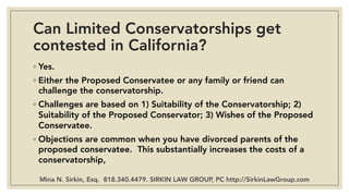 Limited conservatorship Guide California | PDF