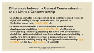 Limited conservatorship Guide California | PDF