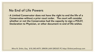 Limited conservatorship Guide California | PDF