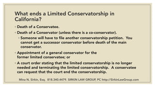 Limited conservatorship Guide California | PDF