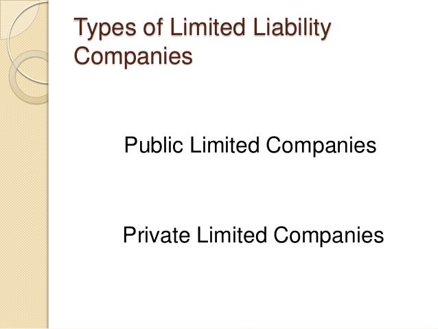Limited liability Companies (introduction)
