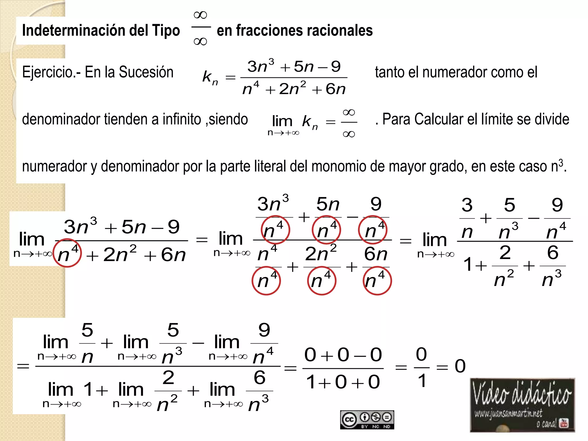 Tema Sucesiones Limites de una Sucesión PPT