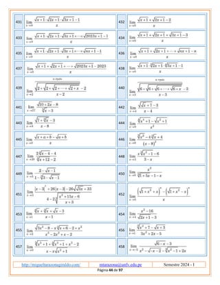 http://migueltarazonagiraldo.com/ mtarazona@unfv.edu.pe Semestre 2024 - I
Página 44 de 97
431 432
433 434
435 436
437 438
439 440
441 442
443 444
445 446
447 448
449 450
451 452
453 454
455 456
457 458
 