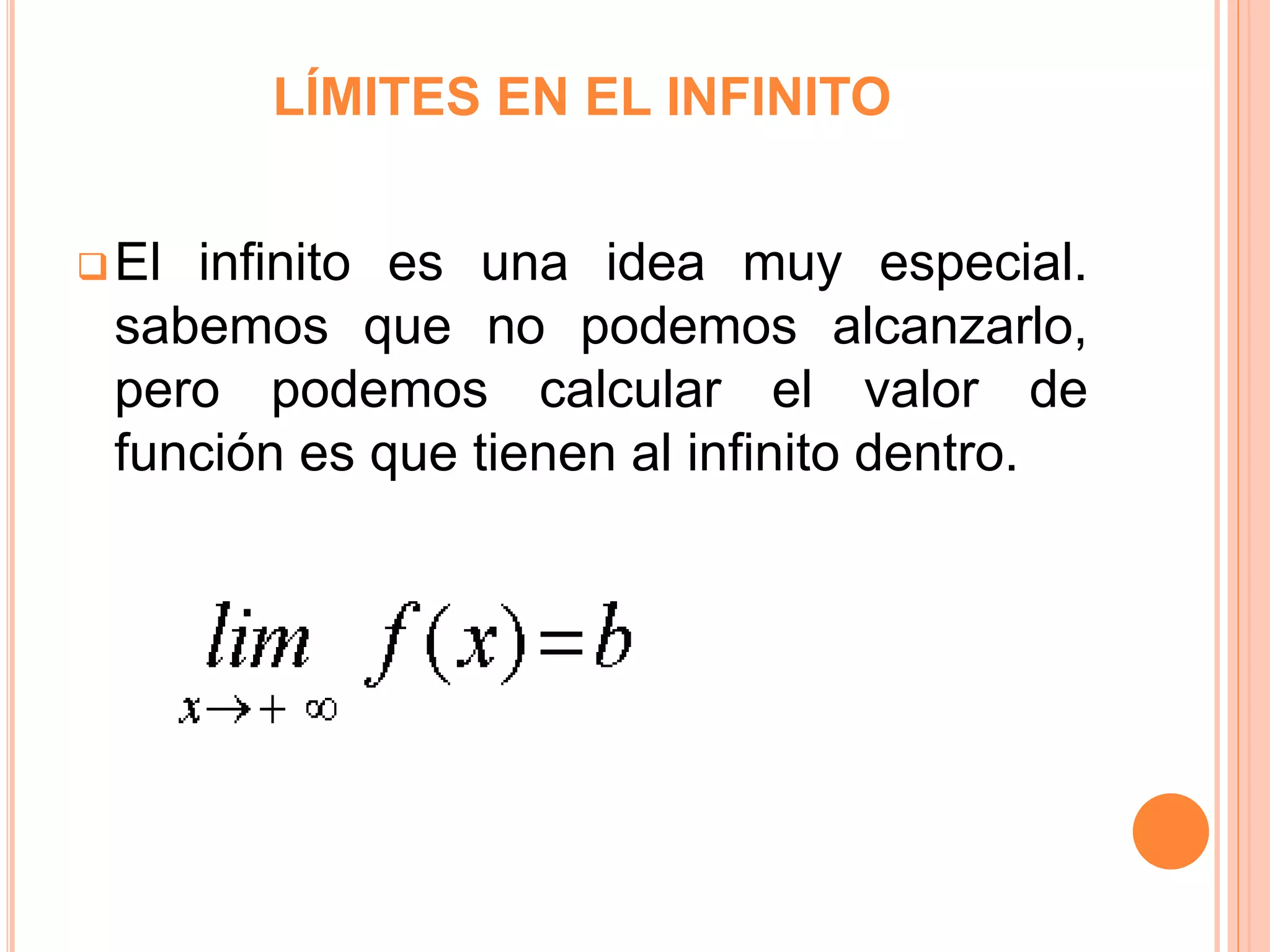 Limites al infinito | PPTX
