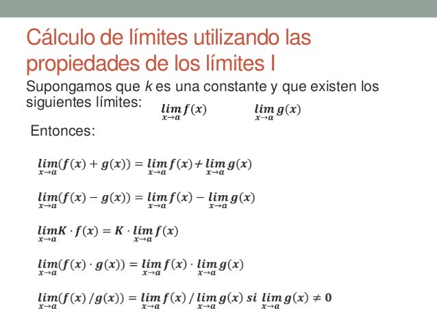 Limites y continuidad de funciones