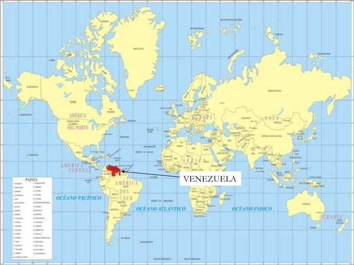 Resultado de imagen para ubicacion geografica de venezuela en el mundo