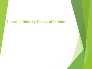 Limtes infinitos y limites al infinito
1
 