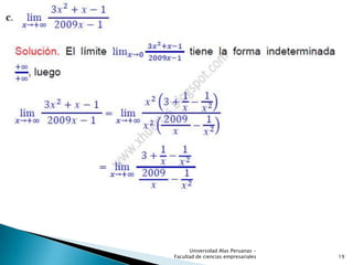 19
Universidad Alas Peruanas -
Facultad de ciencias empresariales
 