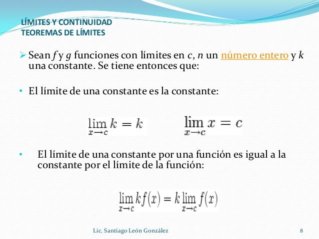 Limites y continuidad