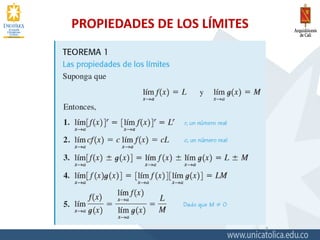 PROPIEDADES DE LOS LÍMITES
3
 