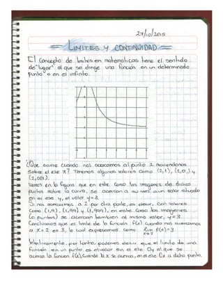 Limites y Continuidad de Funciones - Calculo Vectorial - Universidad de Los Ángeles Comalcalco
