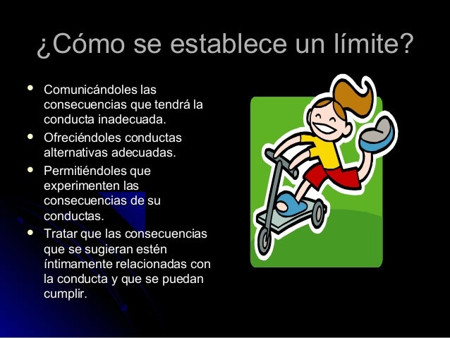 Limites y reglas en los niños