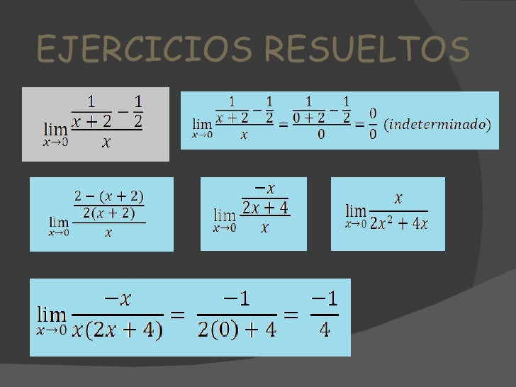 Limites De Funciones Racionales Ejercicios Resueltos es.slideshare.net