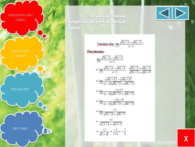 Limit Fungsi Aljabar KELAS X SEMESTER 2