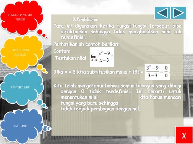 Limit Fungsi Aljabar KELAS X SEMESTER 2
