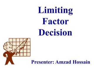 Limiting
   Factor
  Decision


Presenter: Amzad Hossain
 