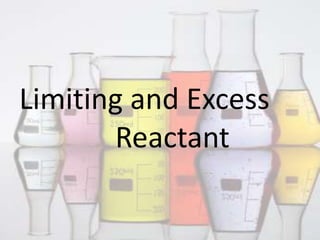 Limiting and Excess 
Reactant 
 