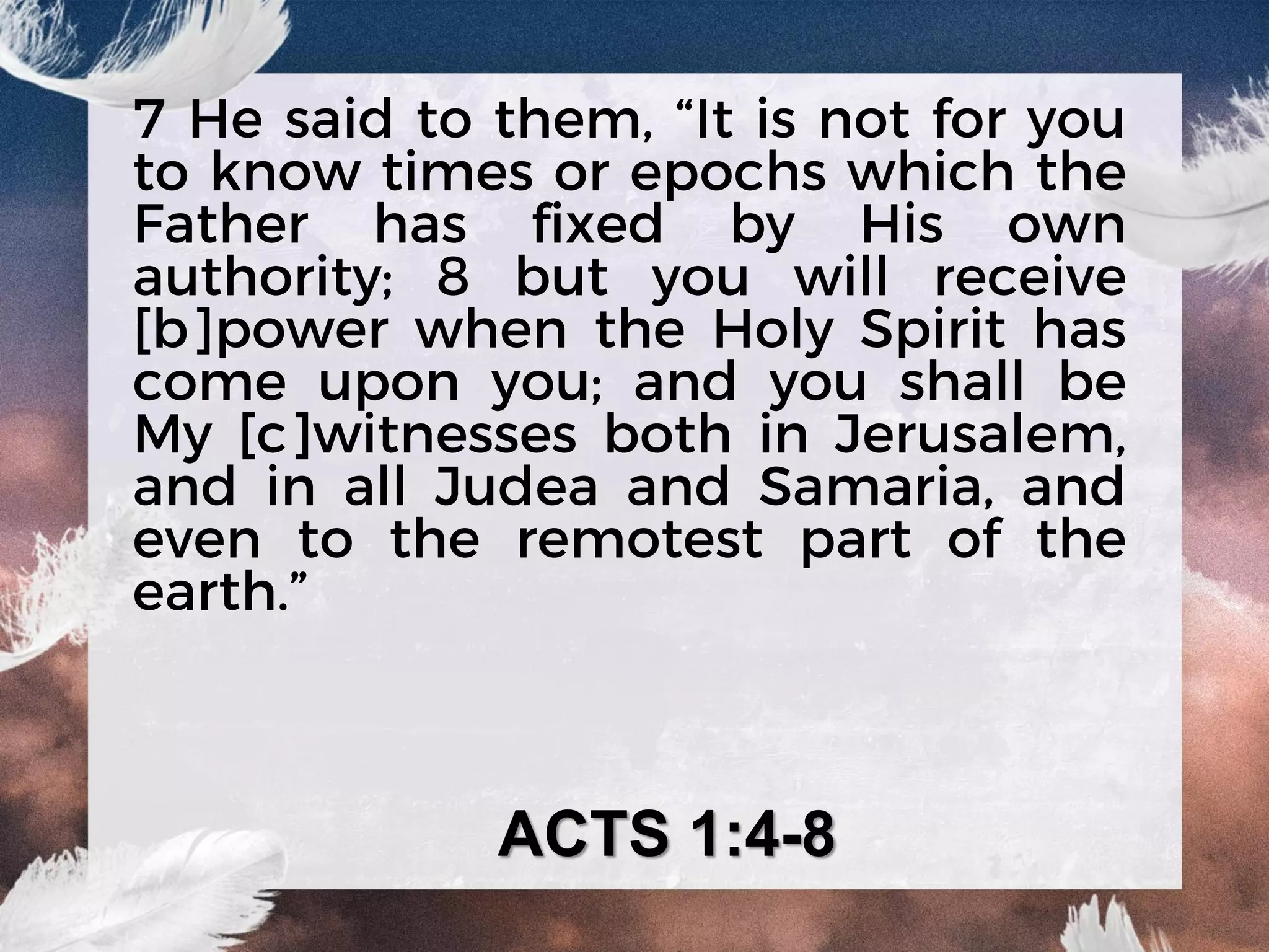 ACTS 1:4-8