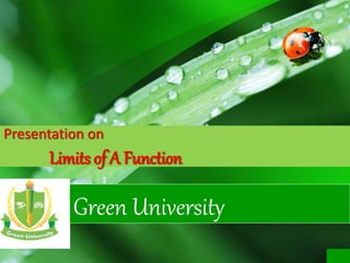 Presentation on
Limits of A Function
Green University
 