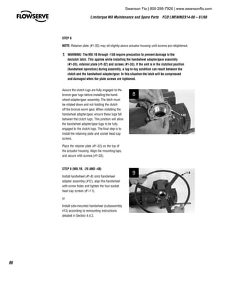 Limitorque MX Electronic Actuator User Instructions Maintenance Spare Parts