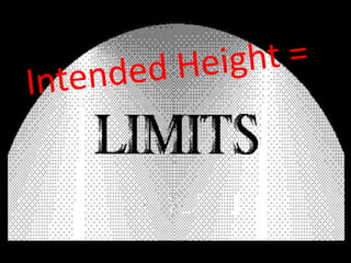 Intended Height =