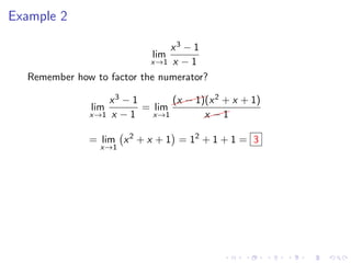 Limits by Factoring | PDF