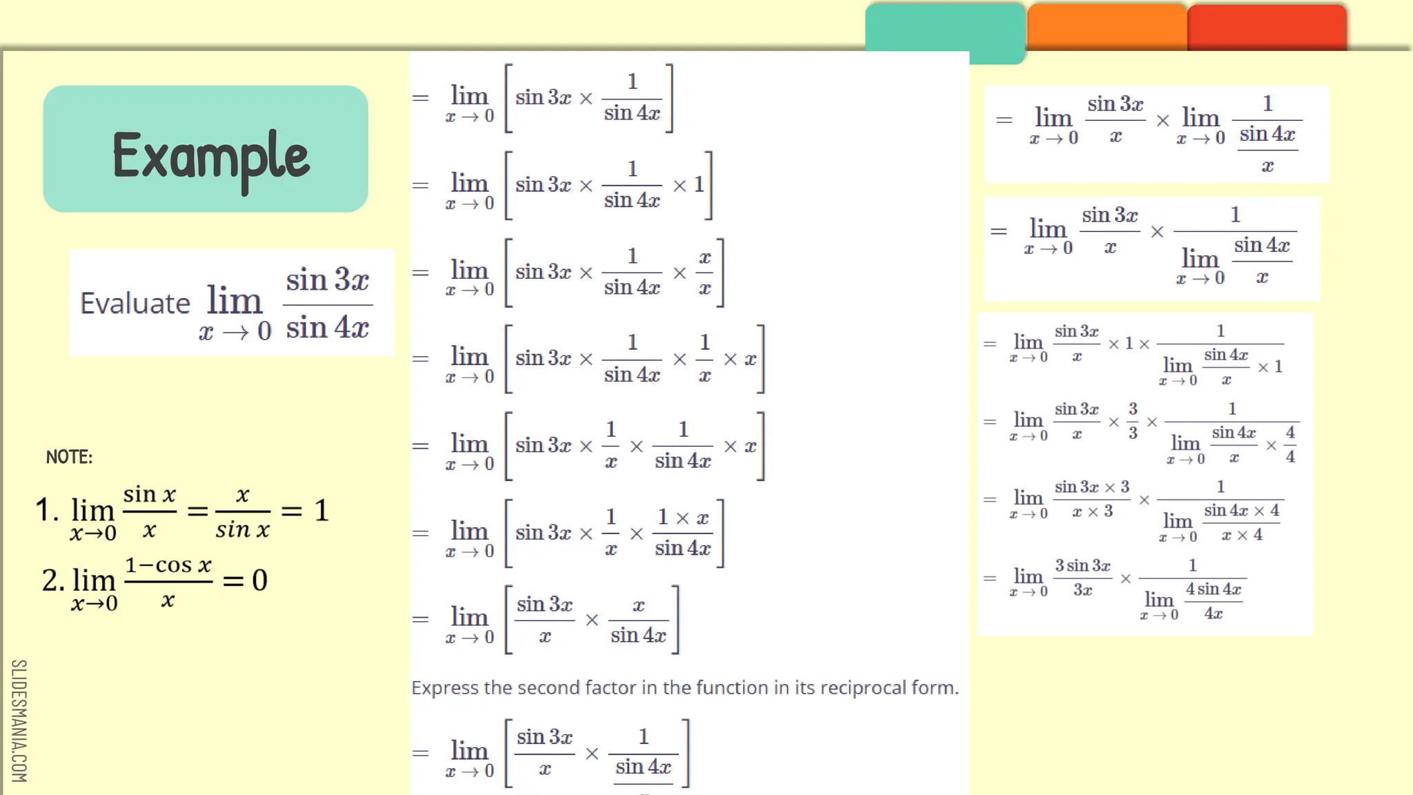 SLIDESMANIA.COM
Example
NOTE:
 