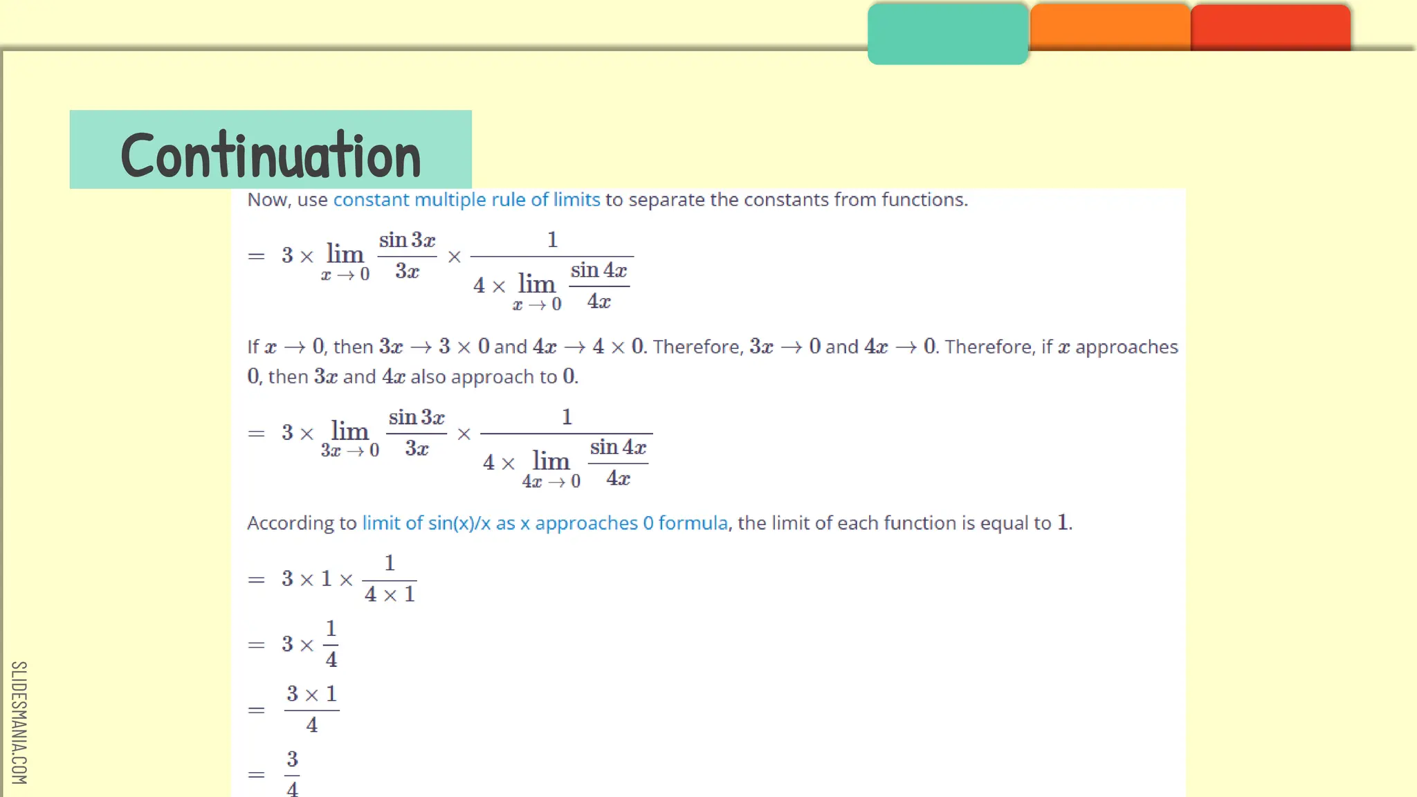 SLIDESMANIA.COM
Continuation
 