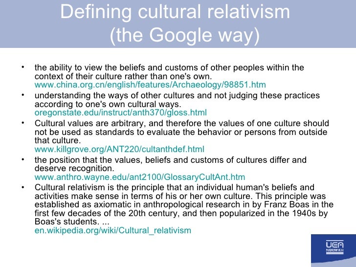 The Position Of Cultural Relativism