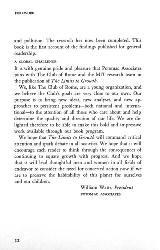 The Limits to Growth - 1972 | PDF