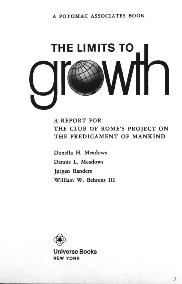 The Limits to Growth 1972