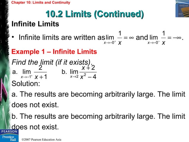 Limits and continuity
