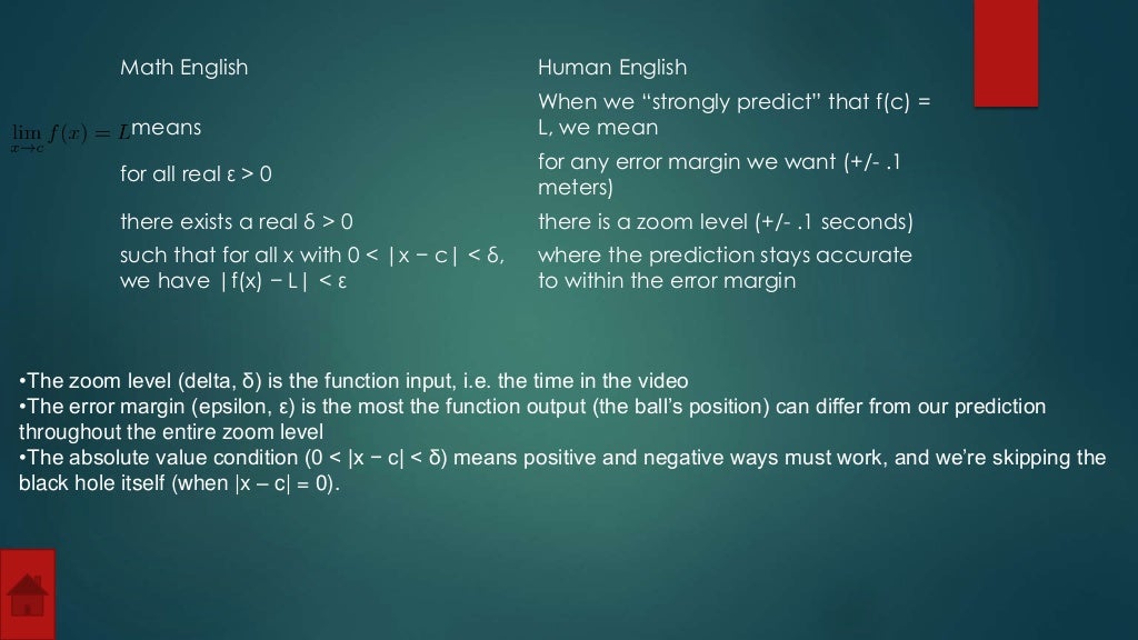 Limits and their applications