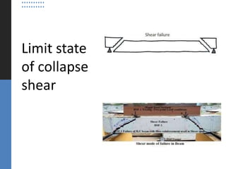 Limit state
of collapse
shear
 
