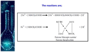The reactions are;
 