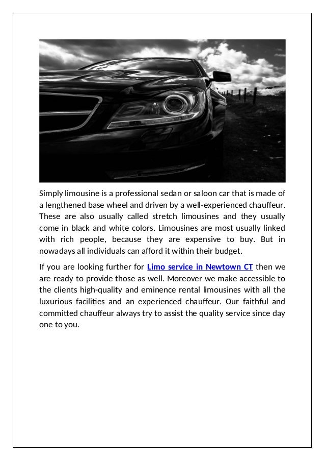 VIP car service Southbury CT