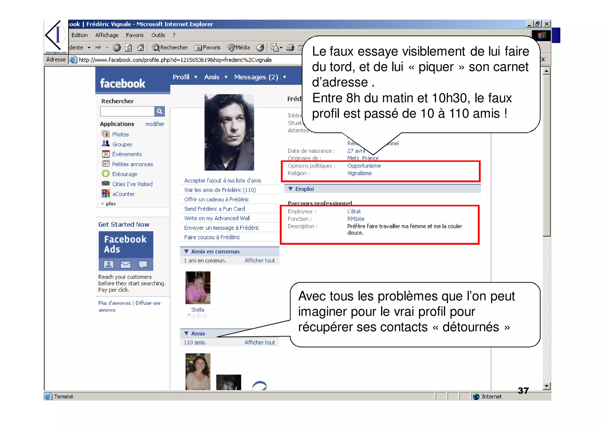 L'impact des réseaux sociaux - J.Bondu
