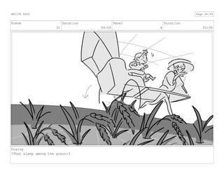 Scene
31
Duration
04:00
Panel
4
Duration
01:00
Dialog
?That sleep among the grain:?
ANI198 ASS2 Page 68/98
 